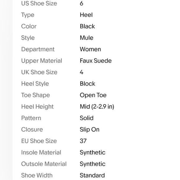 NIB Forever Folie by Nasty Gal Stay Free Black Open Toe Faux Suede Mule $46 - Picture 8 of 8